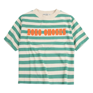 Bobo Choses - Gestreiftes Bobo Choses T-Shirt | Grün