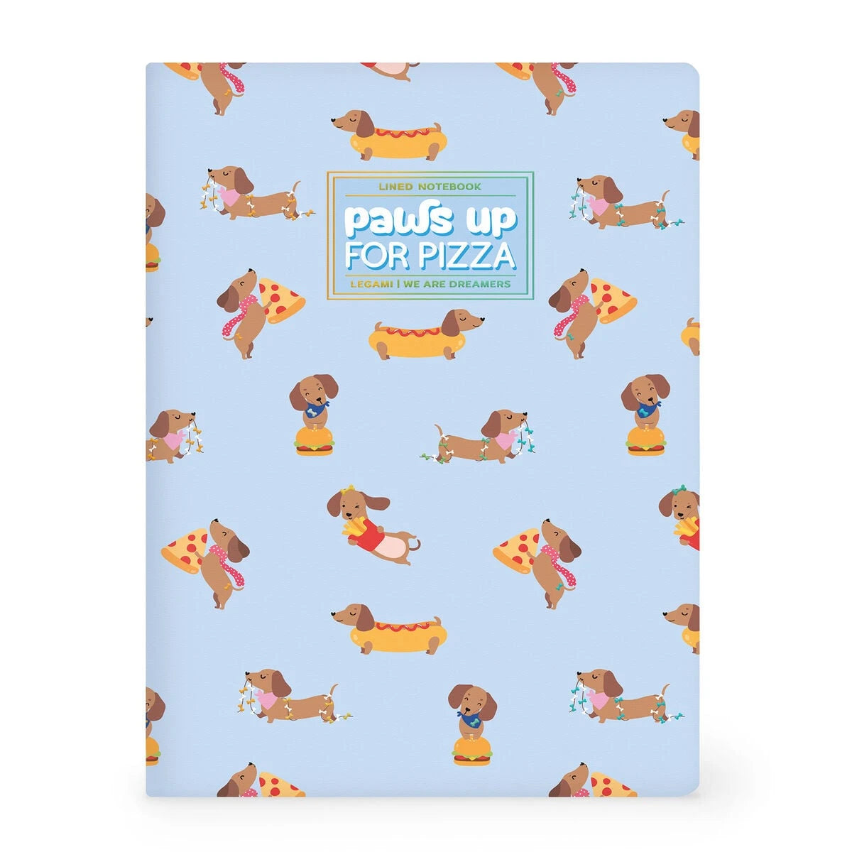 Legami - B5 Çizgili Resimli Sert Kapaklı Defter - Köpek