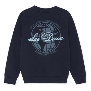 Les Deux - Globe Les Deux Bio-Baumwoll-Pullover | Schwarz