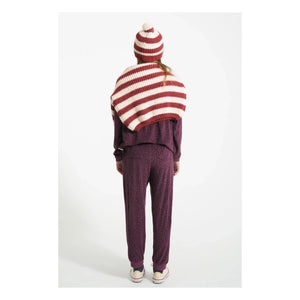 Piupiuchick - Gestreifter Wollpullover | Bordeaux