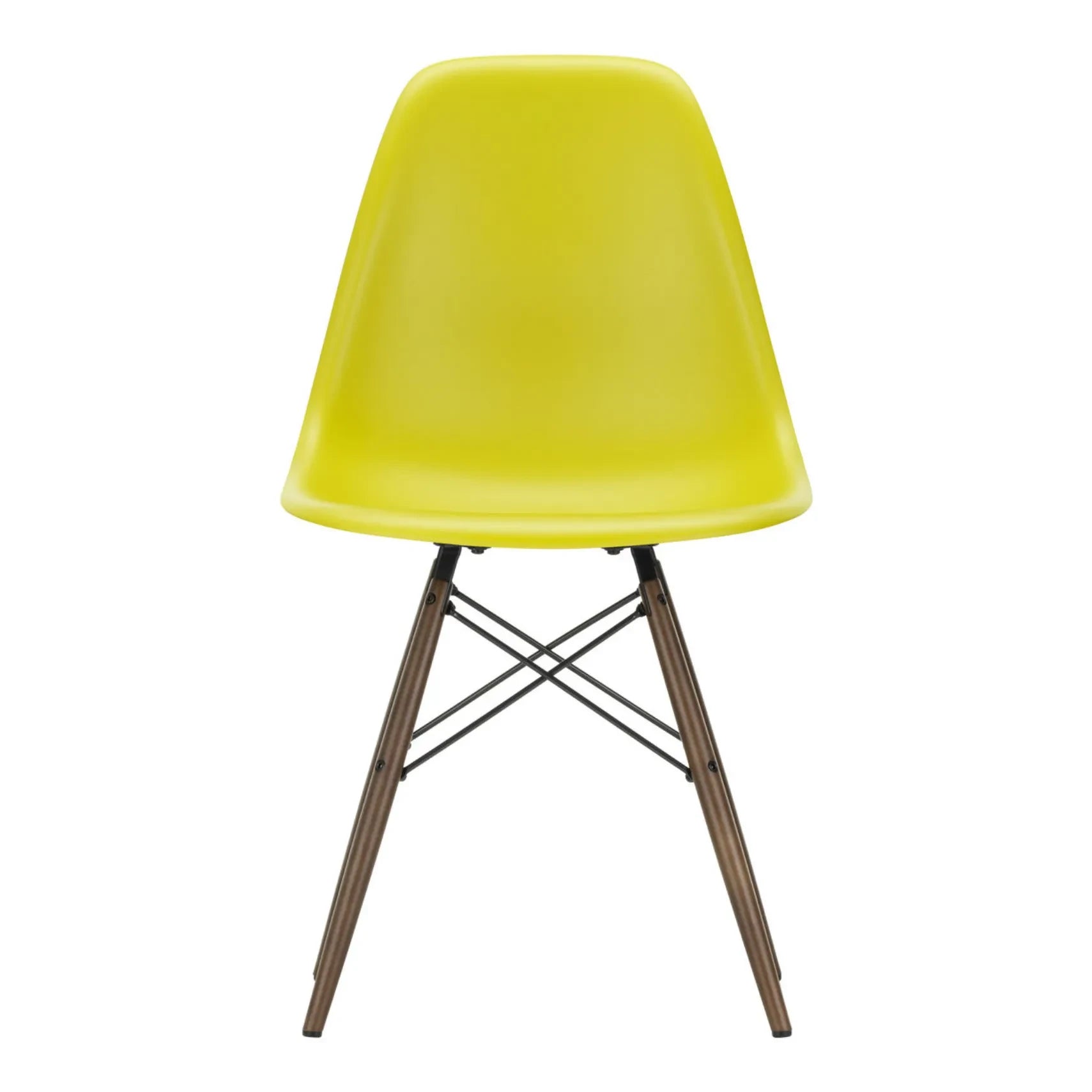 Vitra - DSW Plastikstuhl - Ahornuntergestell - Charles & Ray Eames | Senf