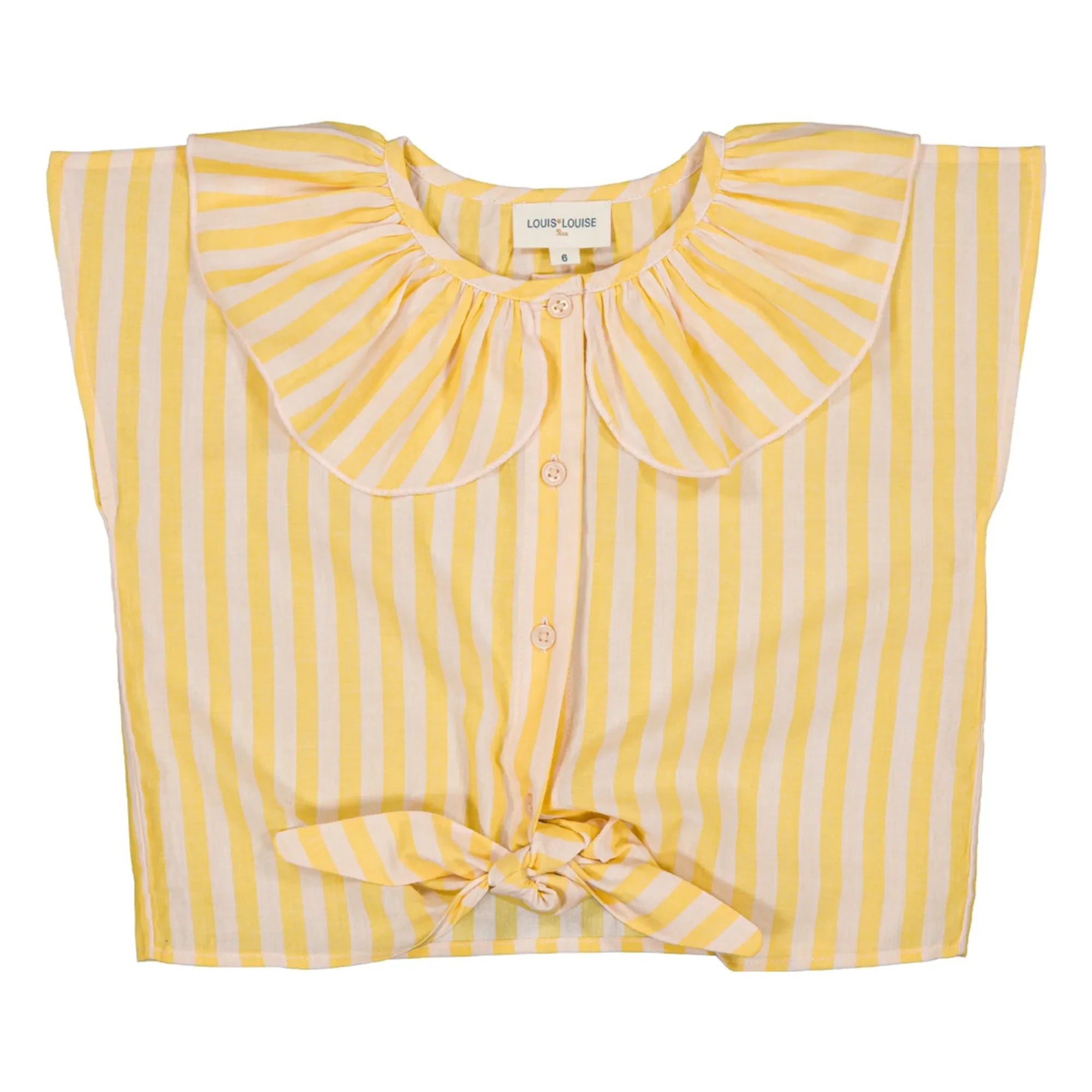 Louis Louise - April Gestreifte Bluse | Gelb