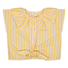 Louis Louise - April Gestreifte Bluse | Gelb