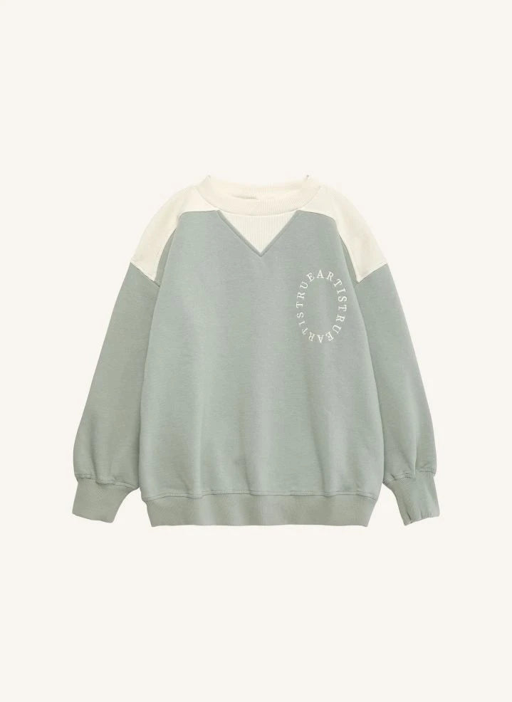 True Artist - Sweat N°14 Bio-Baumwolle | Mandelgrün