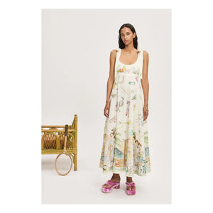 Alémais - Anouk Ballerina Leinenkleid | Creme