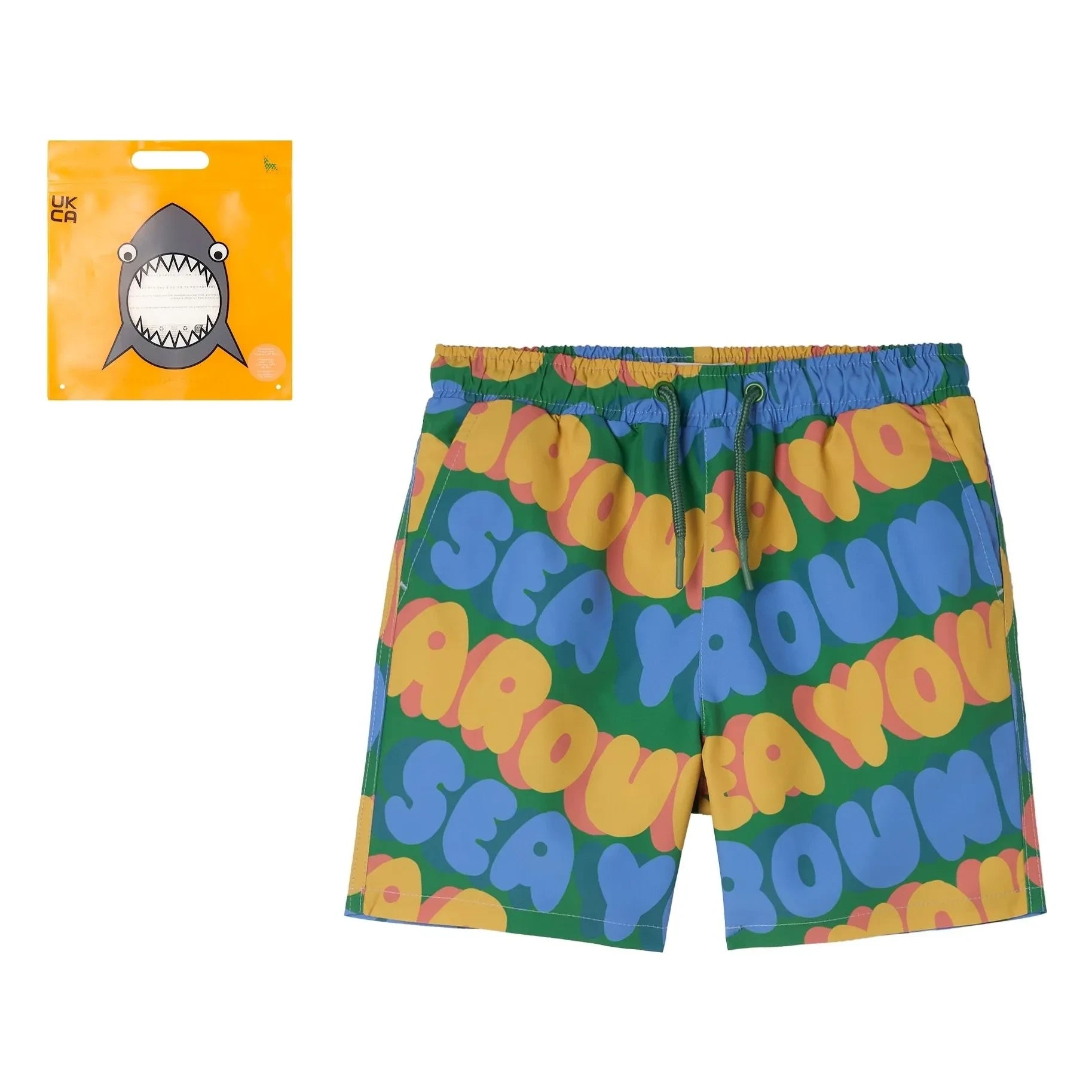 Stella McCartney Kids - See You Around Badeshorts | Grün