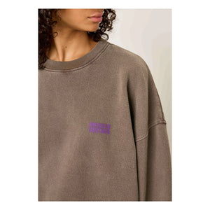 American Vintage - Plizzy Baumwoll-Sweatshirt | Braun
