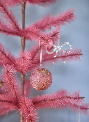 Rice - Samt Weihnachtsdekoration - 3er Set | Mehrfarbig