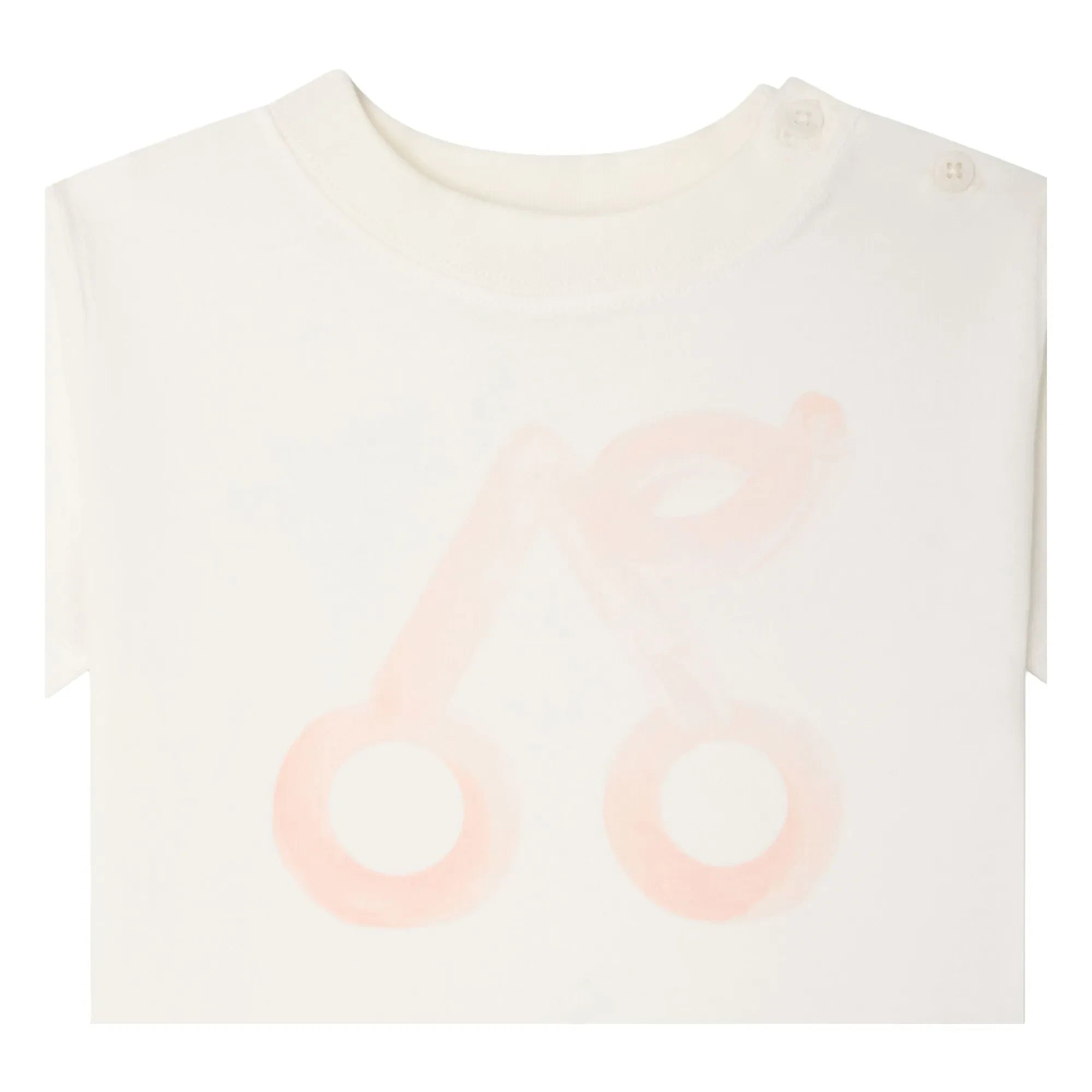 Bonpoint - Cai Cerise Bio-Baumwoll-T-Shirt | Cremefarben