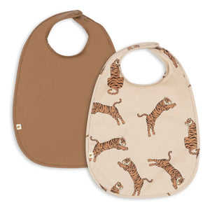 Konges Sløjd - Baby-Strampler mit Tiger-Muster - 2er-Set | Braun