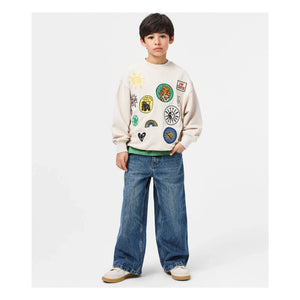 Molo – Besticktes Sweatshirt | Ecru