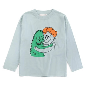 Bobo Choses - Bio-Baumwolle Monster T-Shirt | Hellblau