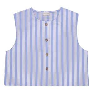 Poudre Organic - Gestreifte Vanille-Bluse | Blau
