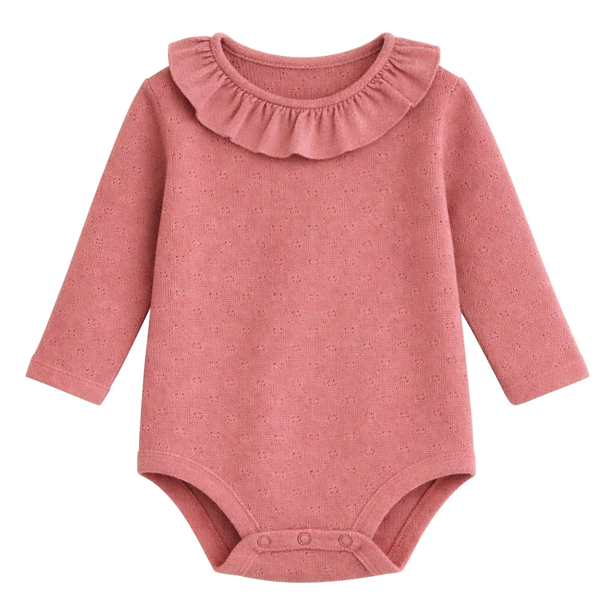 Lililotte - Pointelle Body Alma Bio-Baumwolle | Rosa
