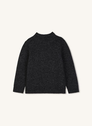 Zadig & Voltaire - Anthrazitgrauer Pullover mit Steinwollstickerei