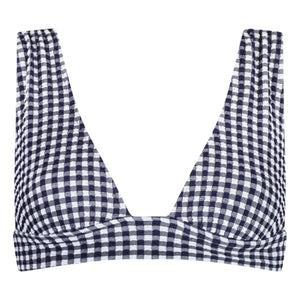 Anja Paris - L'Ensorcelant Vichy Bikini-Oberteil | Marineblau