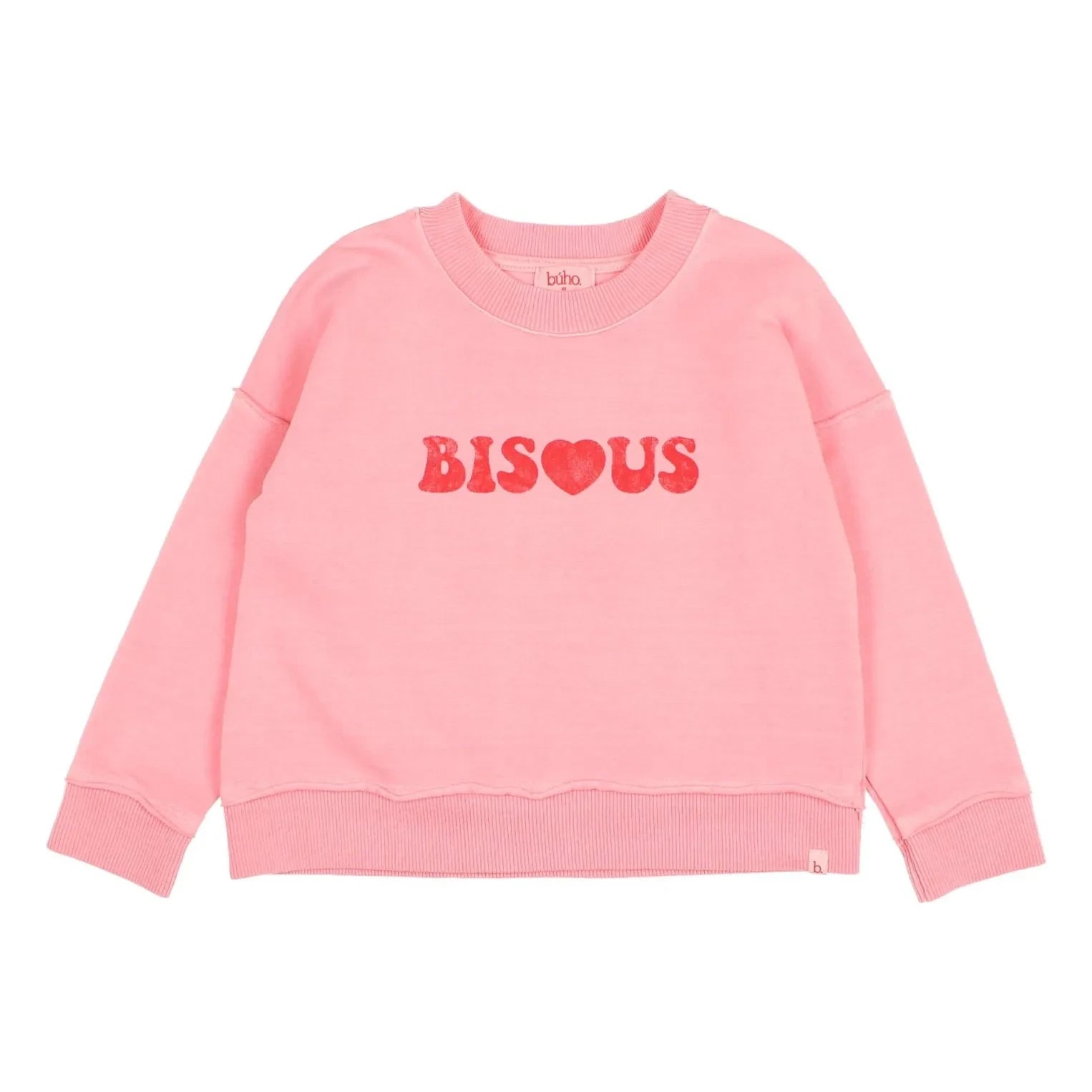 Búho - Bisous Sweat Bio-Baumwolle | Rosa