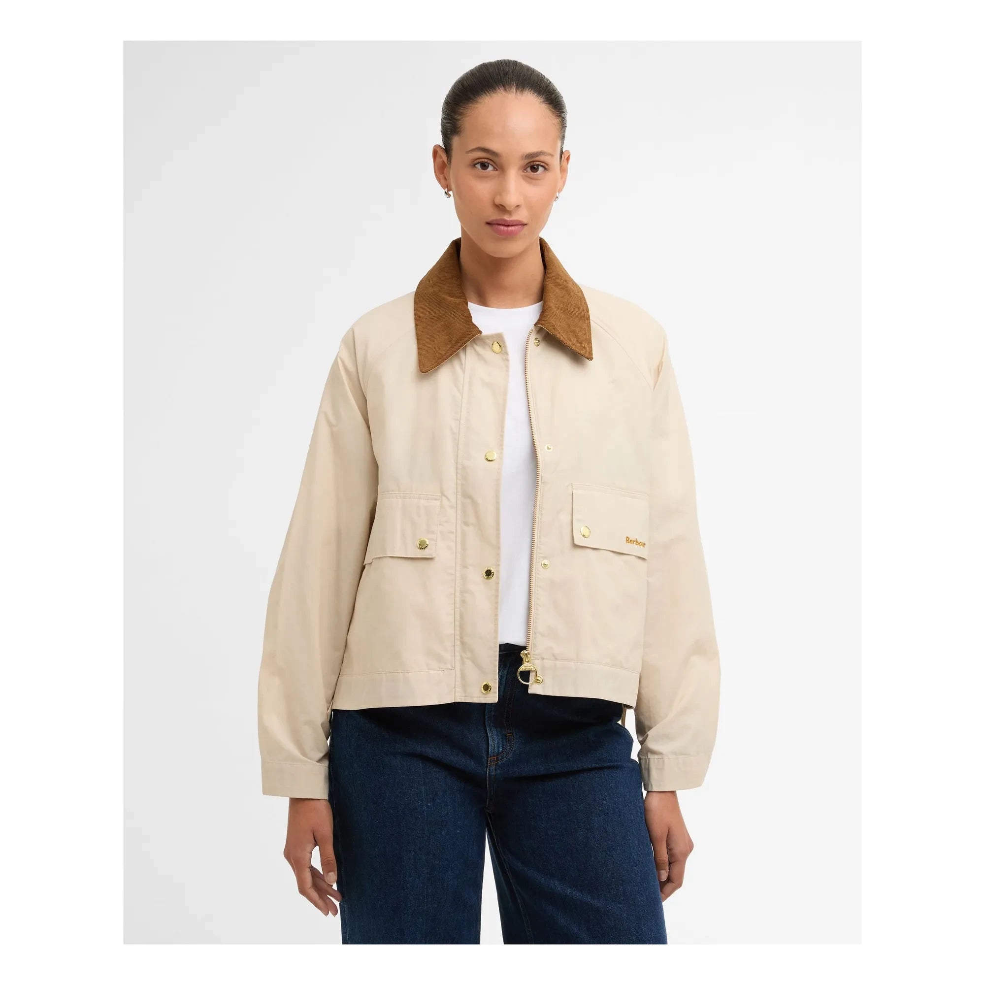 Barbour - Medland wasserdichte Jacke | Creme