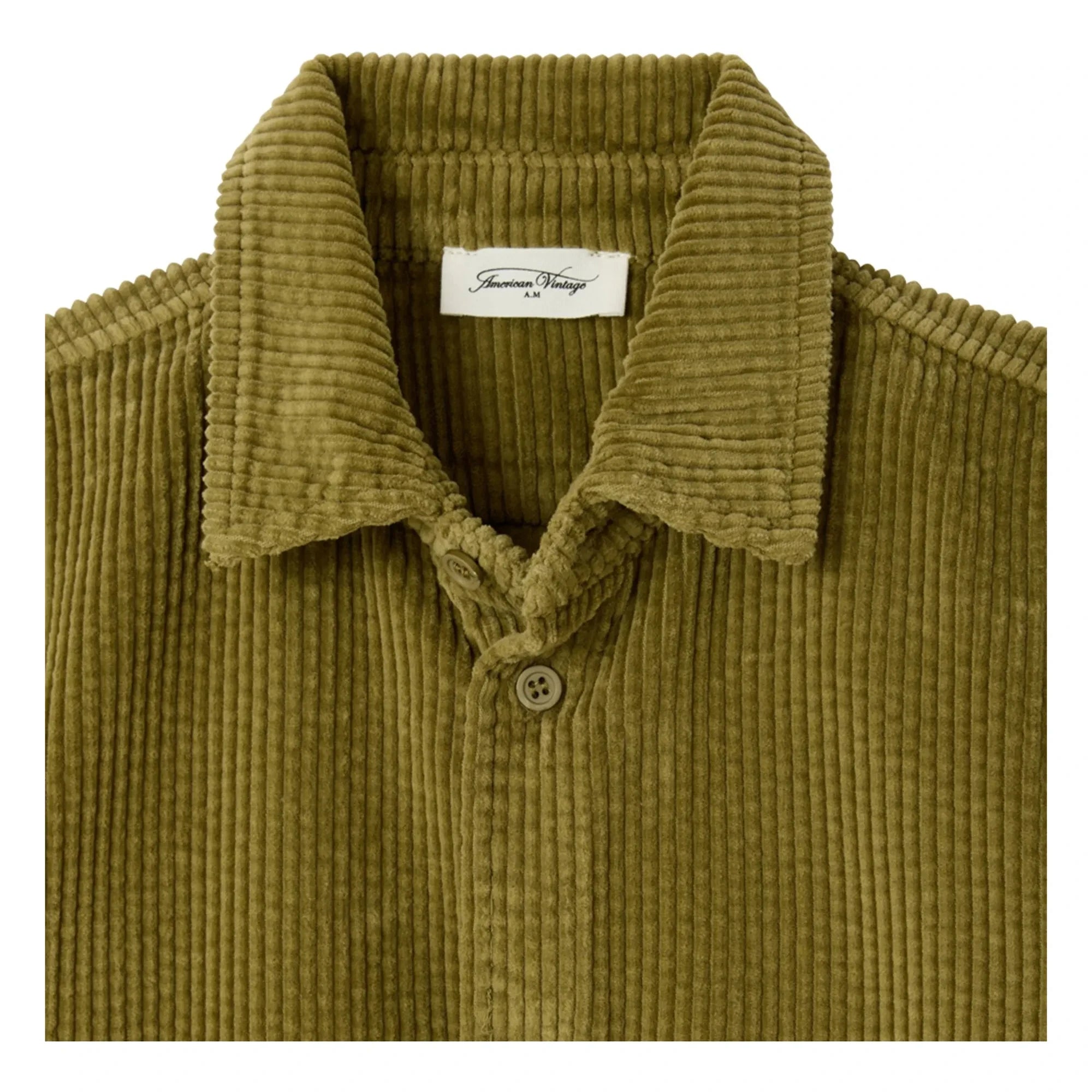 American Vintage - Padow Cordhemd aus Bio-Baumwolle | Hell Khaki