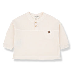 1+ in the family - Amorgos Waffelpullover | Ecru