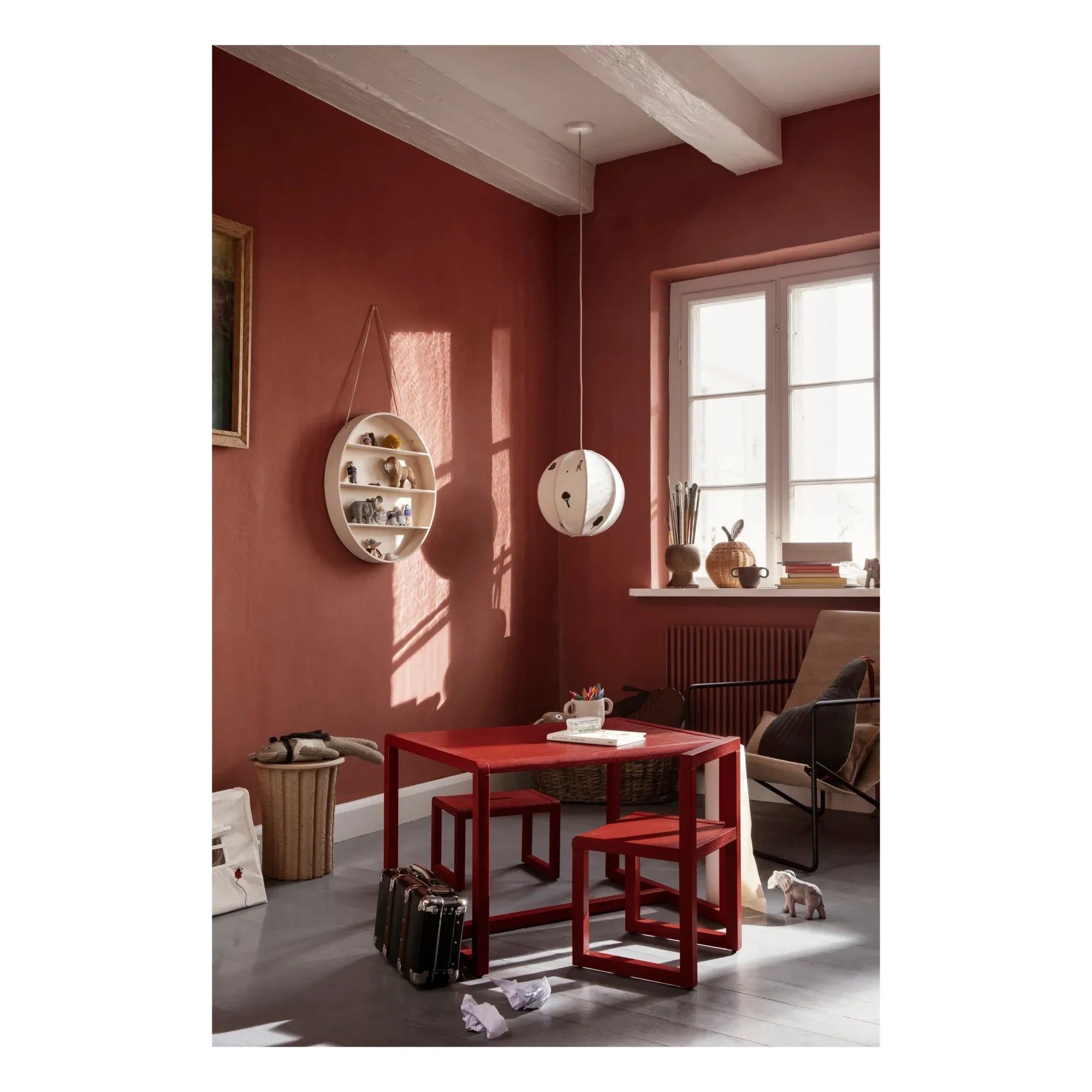 Ferm Living Kids - Architect Tisch | Mohnrot