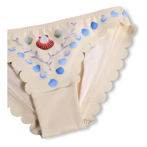 Molo - Nolina Coquillages Badeanzug aus recycelten Fasern | Ecru