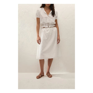 Faithfull the Brand – Santana Baumwoll-Top | Weiß