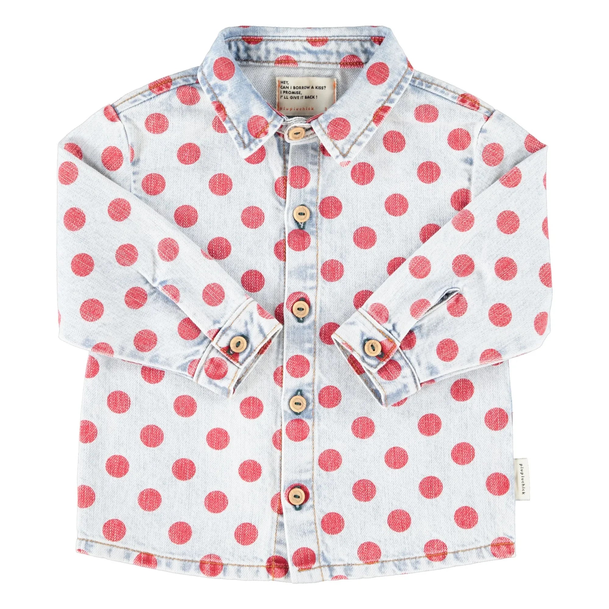 Piupiuchick - Pois Jeanshemd | Hellblau