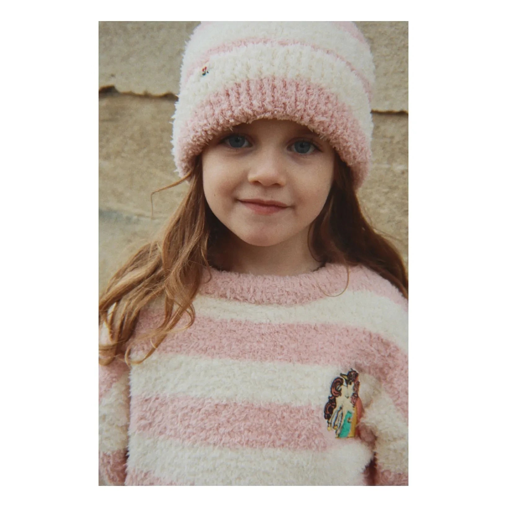 Konges Sløjd - Weiche Einhorn-Fleece-Mütze | Rosa