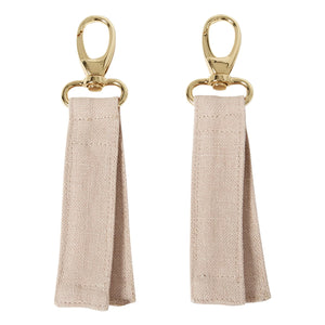 Adorna – Kinderwagen-Taschenclips | Puderrosa