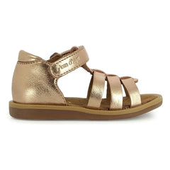 Pom d'Api - Air Pur Riemchensandalen in Metallic-Optik | Kupferrot