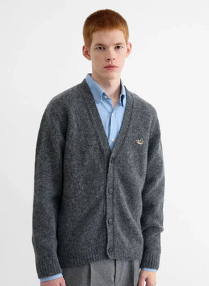Edmmond Studios - Duck Patch Cardigan | Grau
