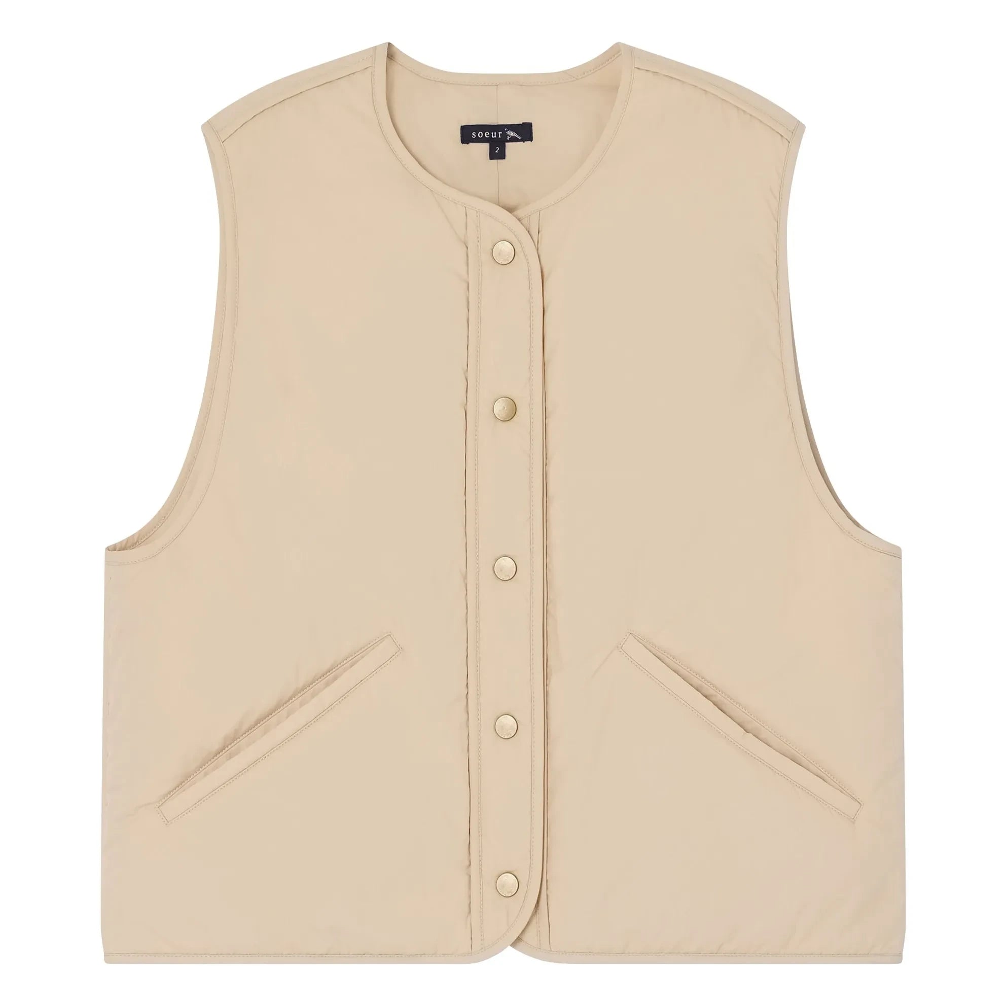 Soeur - Desmond Ärmellose Jacke | Beige