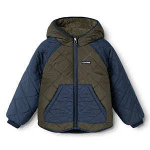 Liewood - Jackson Wendbare Sherpa-Jacke aus recycelten Fasern | Khaki