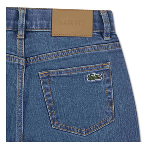 Lacoste - Gerades Bein Logo-Stickerei Jeans | Hellblau