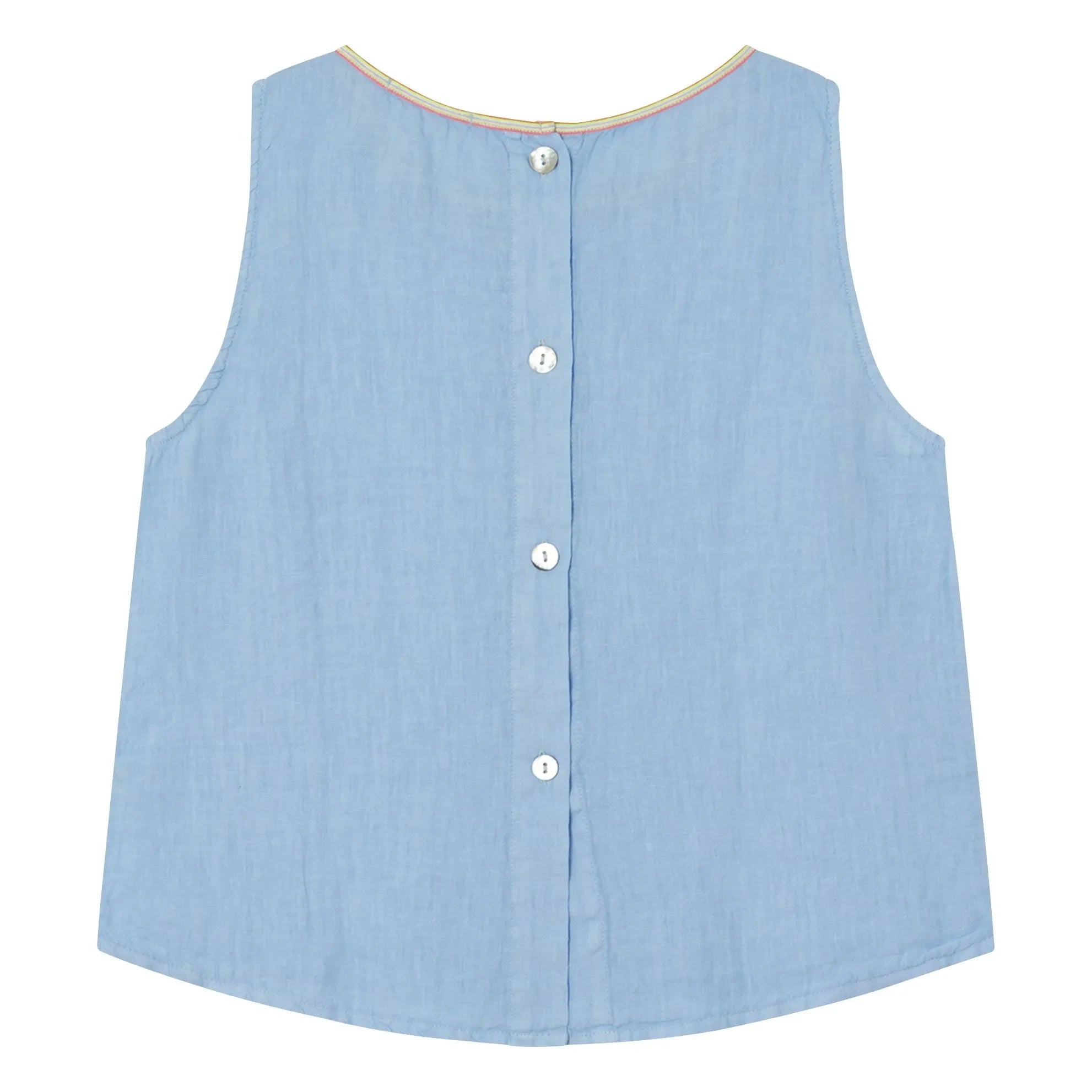 Dr Bloom - Top-Kettenbluse | Hellblau