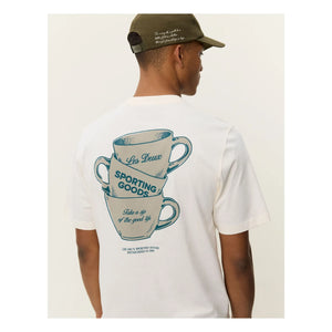 Les Deux - Ben Artist Baumwoll-T-Shirt | Weiß