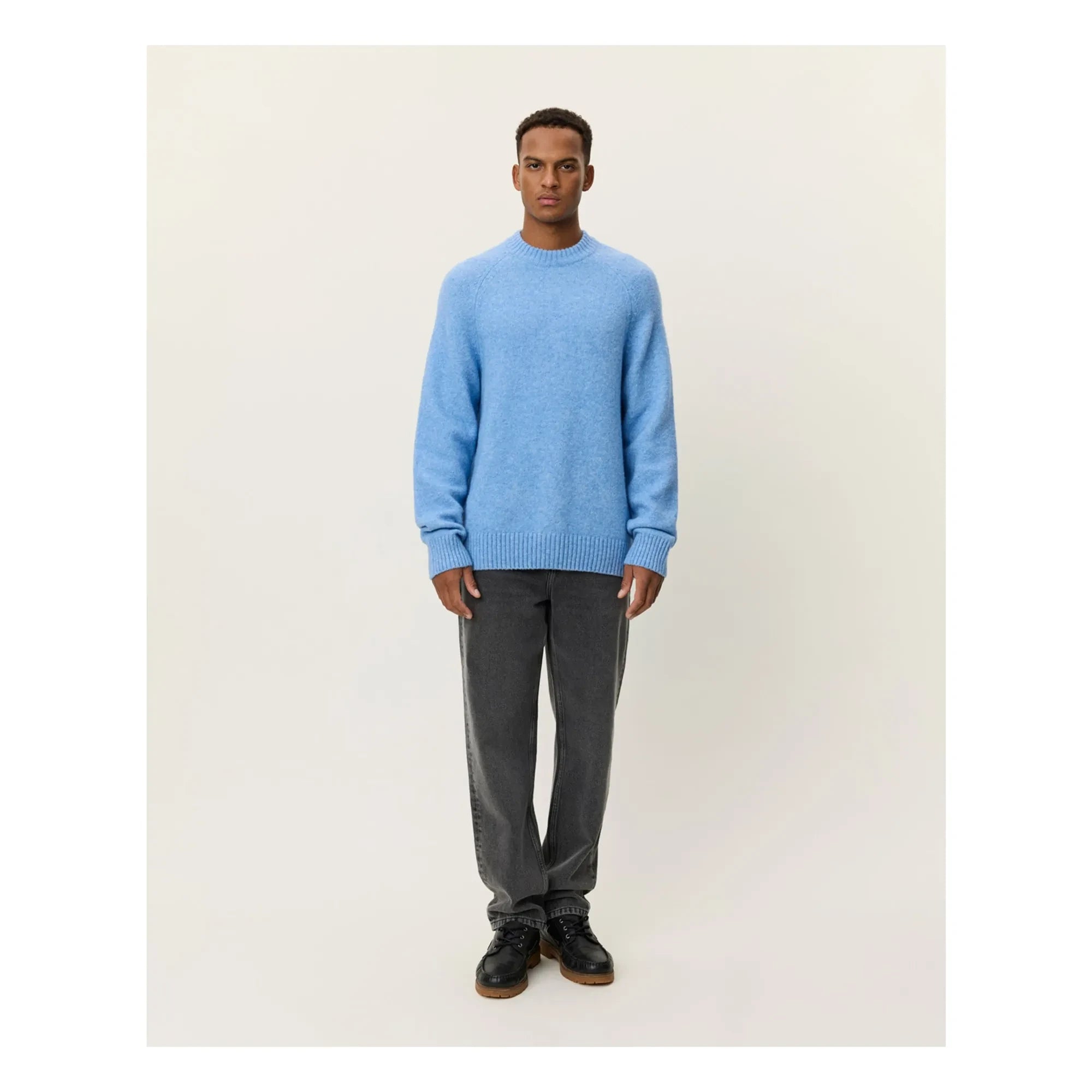 Les Deux - Gilbert Rundhals-Strickpullover | Blau