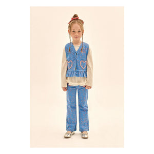 Jelly Mallow - Flare Hearts Hose | Blau