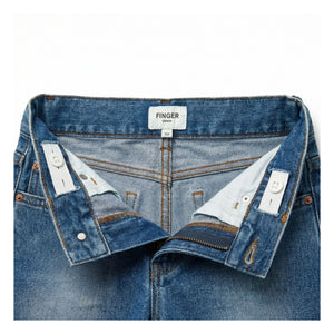 Finger in the nose - Denim Eva Shorts | Denim Blau