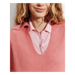 Bompard – Polo-Shirt aus Alpaka, Seide und Kaschmir | Zuckerrosa