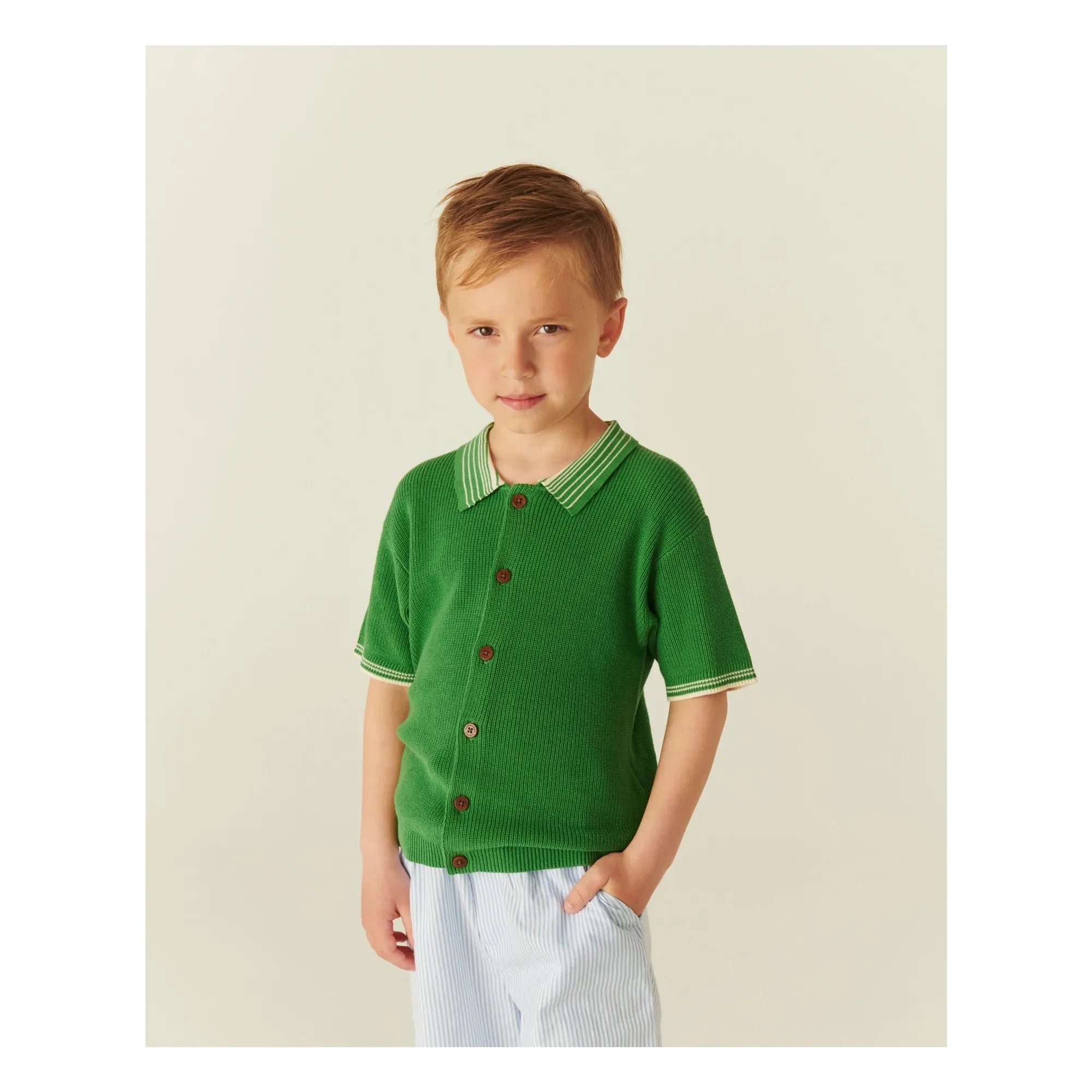 Copenhagen Colors - Poloshirt aus Bio-Baumwoll-Jersey | Meadow Green