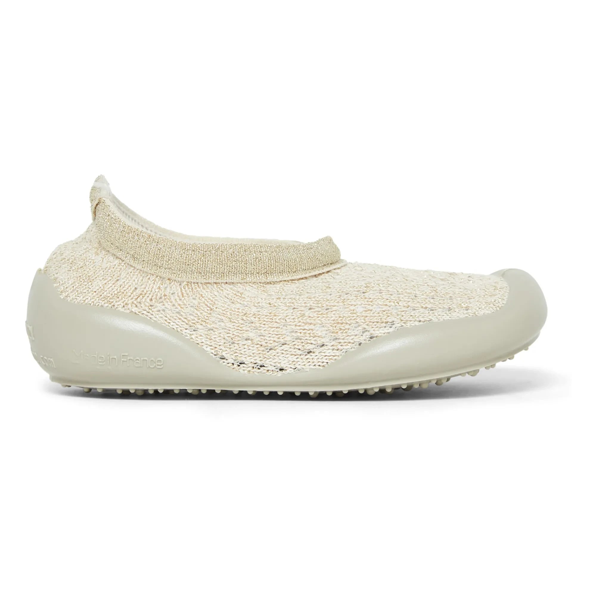 Collégien - Durchbrochene Ballerina-Hausschuhe | Beige