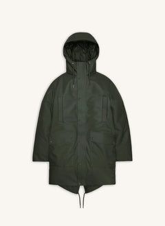 Rains - Langer Parka Nome W3T3 | Dunkelgrün
