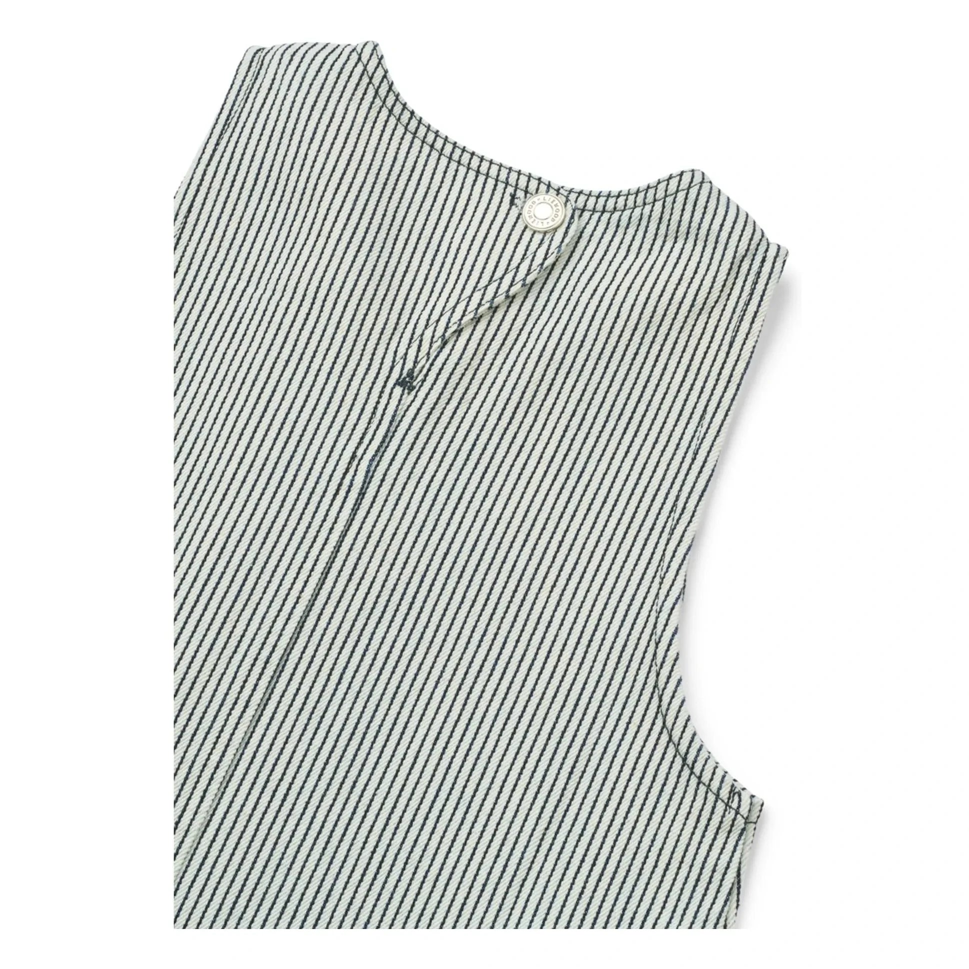 Liewood - Angelica Gestreiftes Jeanskleid | Marineblau
