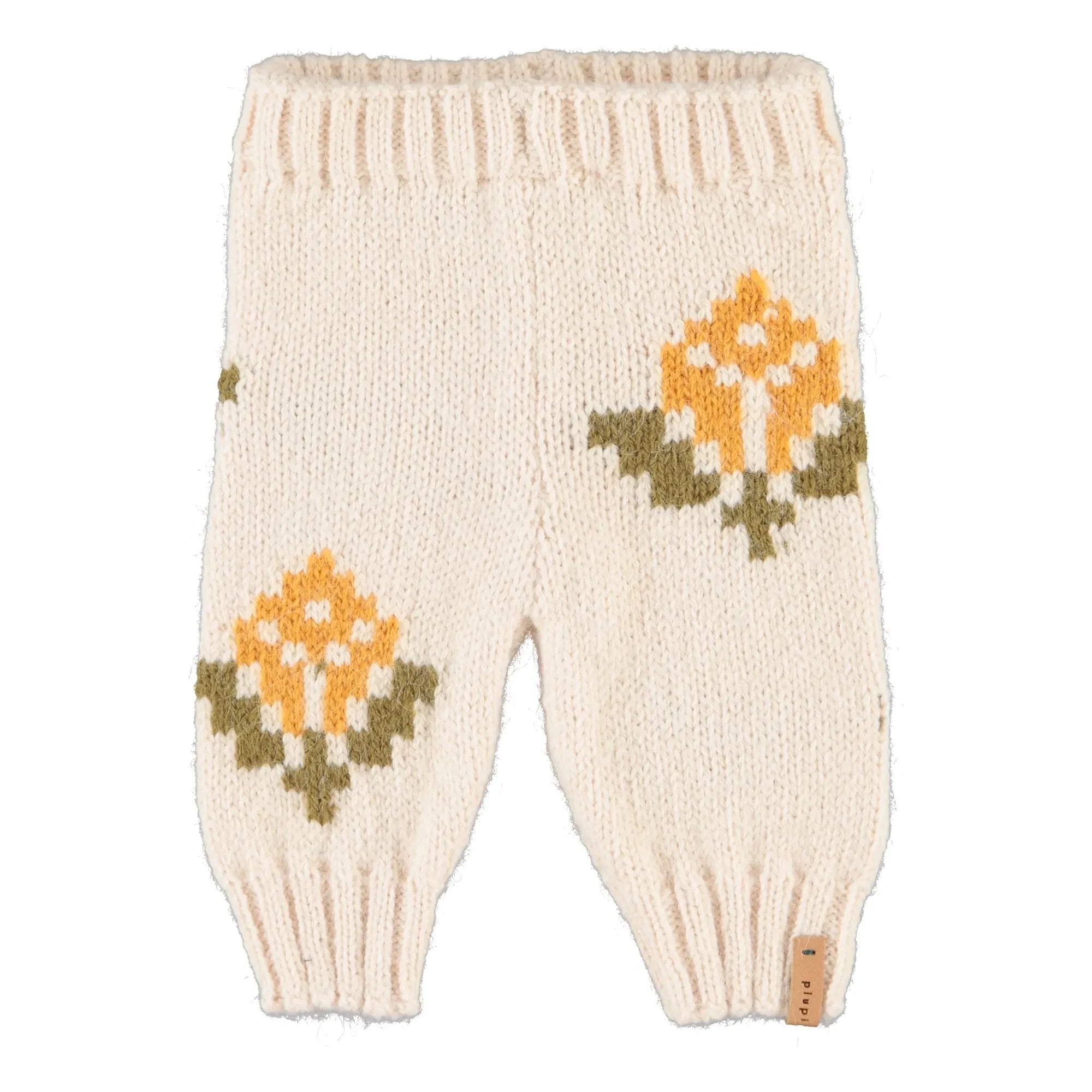 Piupiuchick - Netz-Leggings mit Blumenmuster | Ecru
