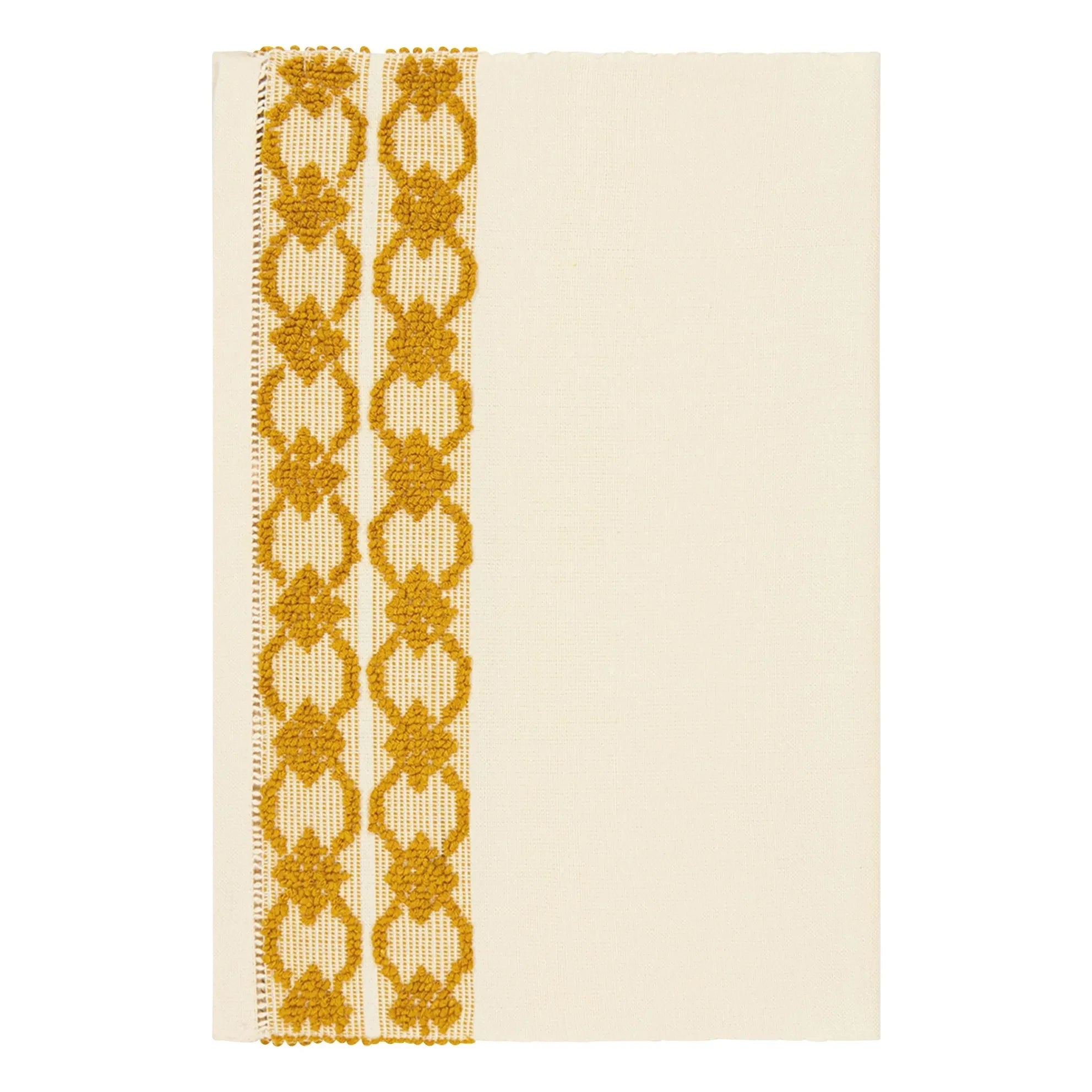 House of Capricorn - Isabel besticktes Servieruntersetzer | Gelb