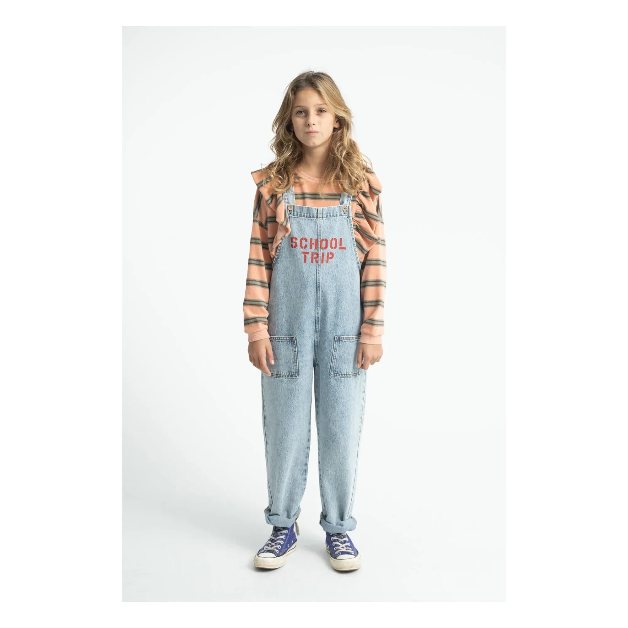 Piupiuchick - Gestreiftes Sweatshirt aus Bio-Baumwolle | Rosa