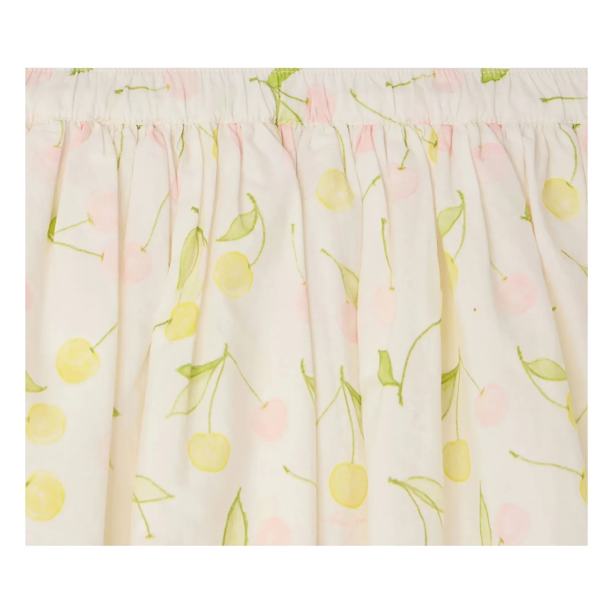 Bonpoint - Suzon Cerises Rock Bio-Baumwoll-Popeline | Ecru