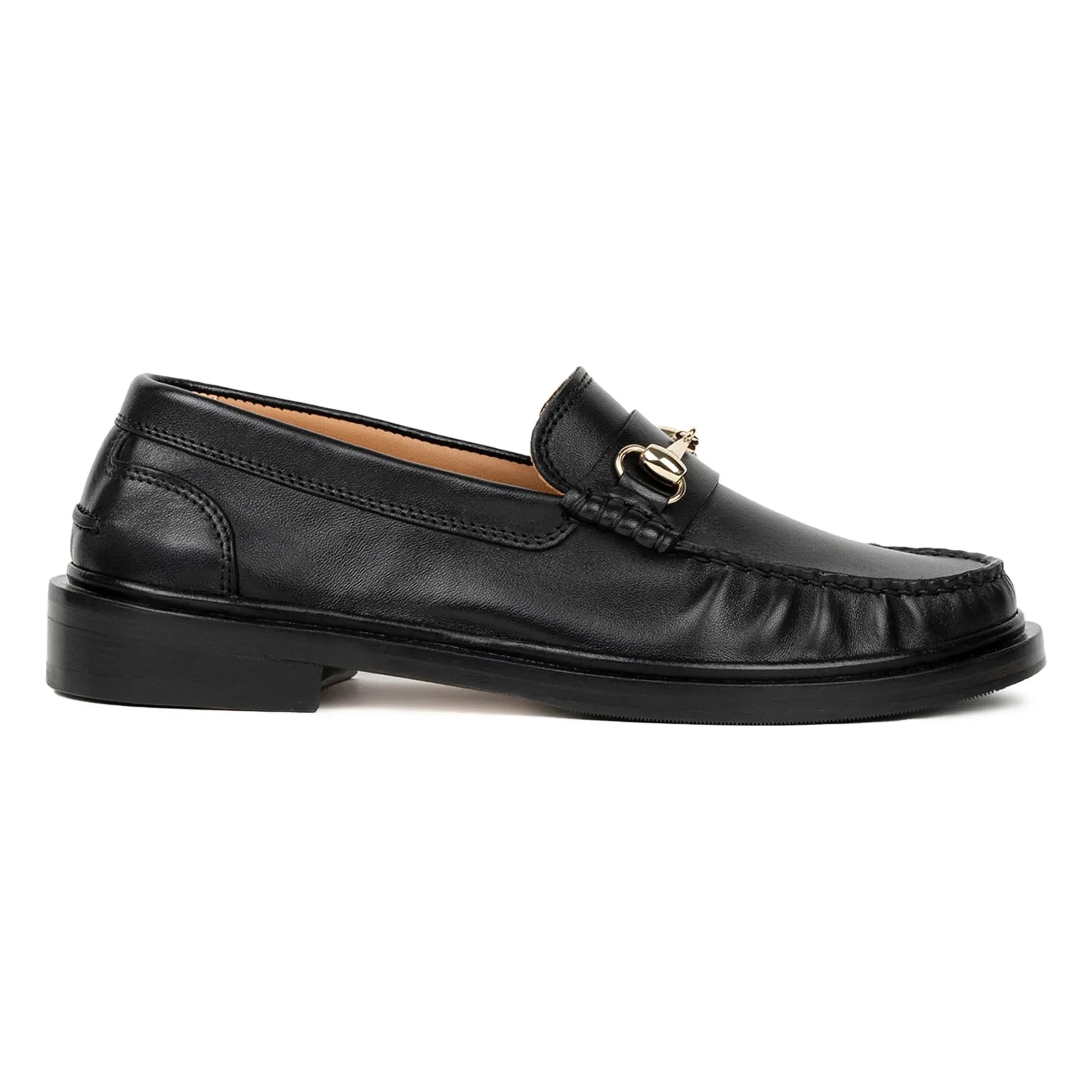 Bobbies - Cardi Lamb Leder-Loafer | Schwarz